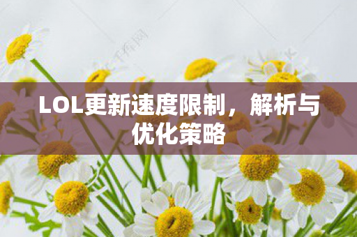LOL更新速度限制,解析与优化策略 LOL更新速度限制,解析与优化策略