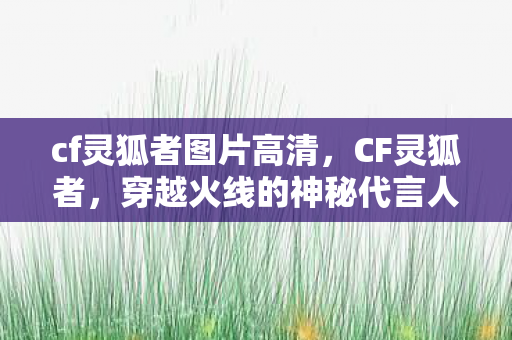 cf灵狐者图片高清，CF灵狐者，穿越火线的神秘代言人