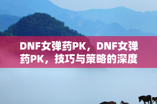 DNF女弹药PK，DNF女弹药PK，技巧与策略的深度剖析
