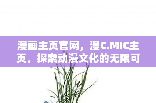 漫画主页官网，漫C.MIC主页，探索动漫文化的无限可能