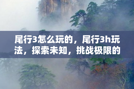 尾行3怎么玩的，尾行3h玩法，探索未知，挑战极限的趣味冒险