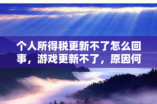 个人所得税更新不了怎么回事，游戏更新不了，原因何在？