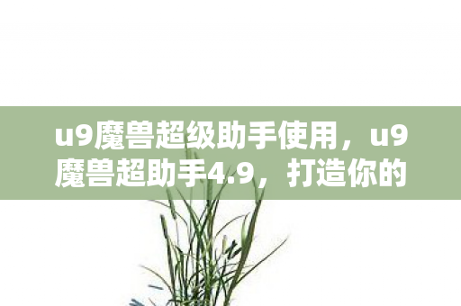 u9魔兽超级助手使用，u9魔兽超助手4.9，打造你的专属魔兽之旅
