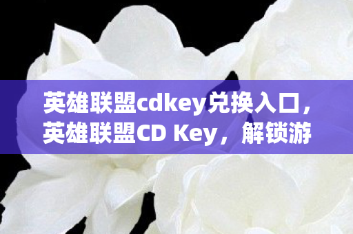 英雄联盟cdkey兑换入口，英雄联盟CD Key，解锁游戏世界的钥匙