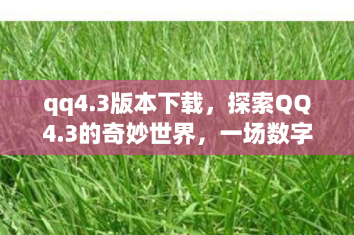 qq4.3版本下载，探索QQ4.3的奇妙世界，一场数字时代的怀旧之旅