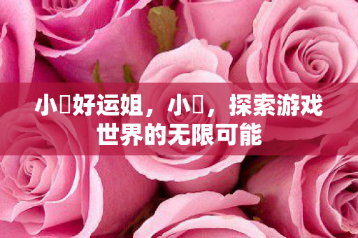 小訫好运姐，小訫，探索游戏世界的无限可能