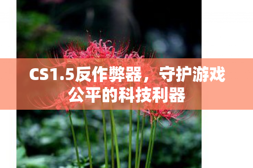 CS1.5反作弊器，守护游戏公平的科技利器