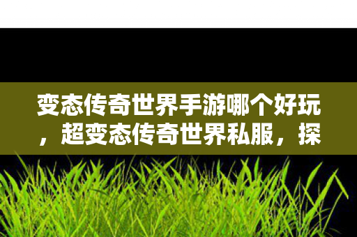 变态传奇世界手游哪个好玩，超变态传奇世界私服，探索未知世界的奇妙之旅