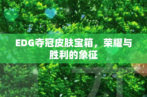 EDG夺冠皮肤宝箱,荣耀与胜利的象征 EDG夺冠皮肤宝箱,荣耀与胜利的象征