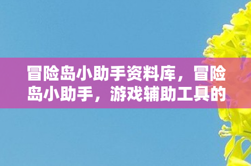 冒险岛小助手资料库，冒险岛小助手，游戏辅助工具的正确使用与注意事项