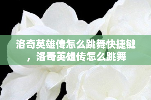 洛奇英雄传怎么跳舞快捷键，洛奇英雄传怎么跳舞