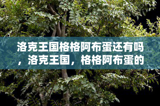 洛克王国格格阿布蛋还有吗，洛克王国，格格阿布蛋的奇幻之旅