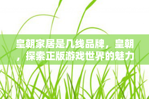 皇朝家居是几线品牌，皇朝，探索正版游戏世界的魅力