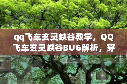 qq飞车玄灵峡谷教学，QQ飞车玄灵峡谷BUG解析，穿越障碍的另类技巧