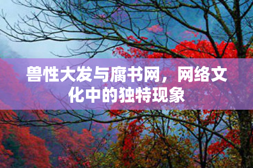 兽性大发与腐书网，网络文化中的独特现象