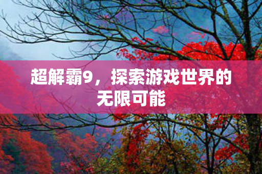 超解霸9，探索游戏世界的无限可能