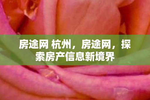 房途网 杭州，房途网，探索房产信息新境界