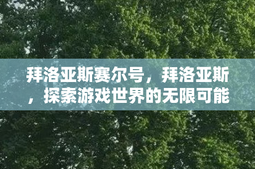 拜洛亚斯赛尔号，拜洛亚斯，探索游戏世界的无限可能