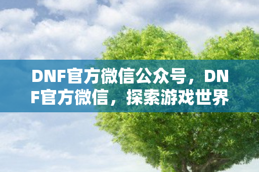 DNF官方微信公众号，DNF官方微信，探索游戏世界的无限可能