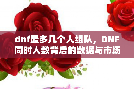 dnf最多几个人组队，DNF同时人数背后的数据与市场分析