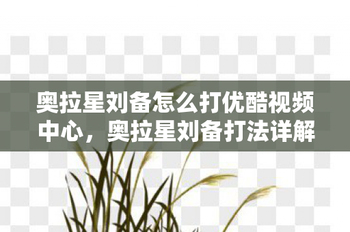 奥拉星刘备怎么打优酷视频中心，奥拉星刘备打法详解
