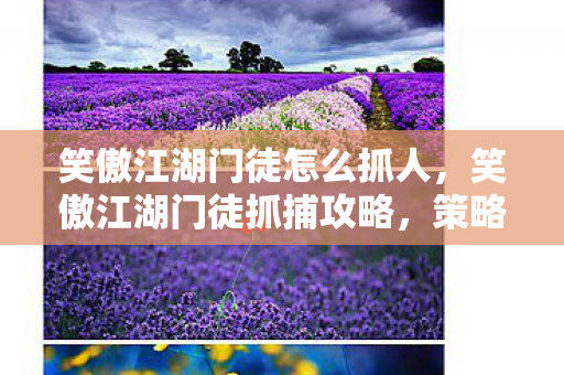 笑傲江湖门徒怎么抓人，笑傲江湖门徒抓捕攻略，策略与技巧