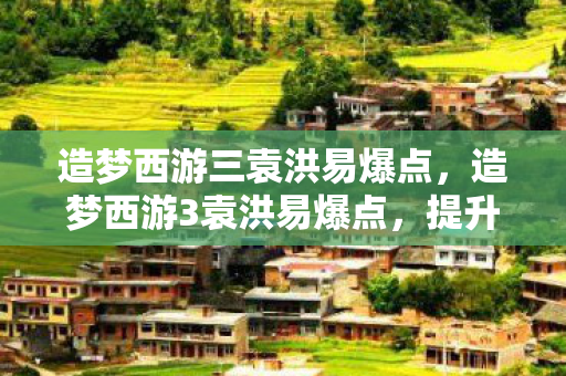 造梦西游三袁洪易爆点，造梦西游3袁洪易爆点，提升战斗效率的秘诀