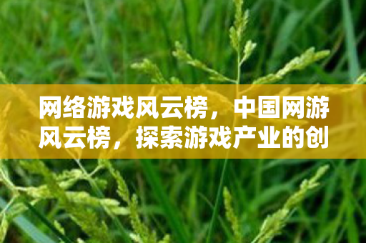网络游戏风云榜，中国网游风云榜，探索游戏产业的创新与发展