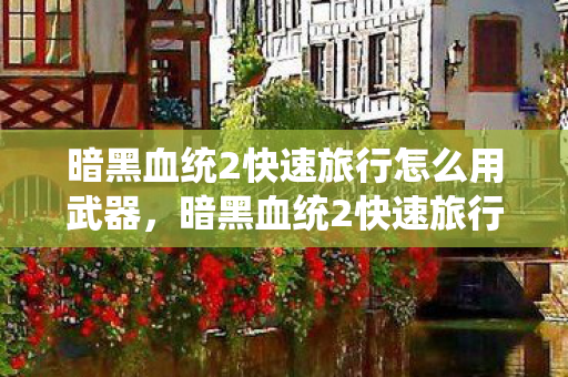 暗黑血统2快速旅行怎么用武器，暗黑血统2快速旅行攻略，高效探索游戏世界的秘诀