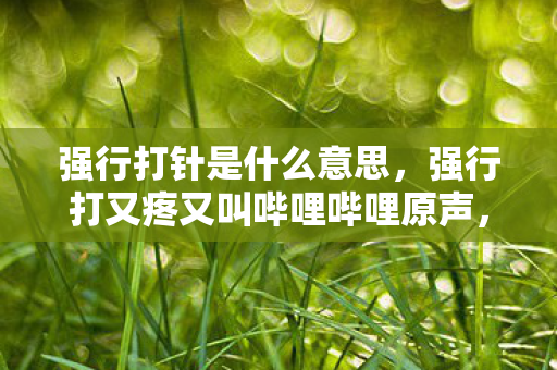 强行打针是什么意思，强行打又疼又叫哔哩哔哩原声，探索音乐与文化的独特魅力