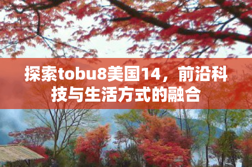 探索tobu8美国14，前沿科技与生活方式的融合