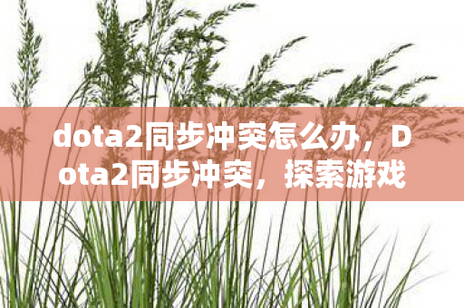 dota2同步冲突怎么办，Dota2同步冲突，探索游戏内外的平衡与挑战