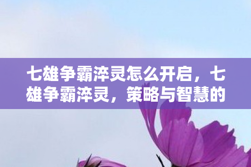 七雄争霸淬灵怎么开启，七雄争霸淬灵，策略与智慧的碰撞