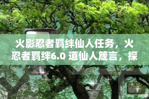 火影忍者羁绊仙人任务，火忍者羁绊6.0 道仙人箴言，探索忍者的智慧与命运