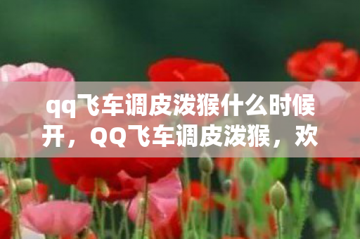 qq飞车调皮泼猴什么时候开，QQ飞车调皮泼猴，欢乐竞速的另类体验