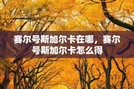 赛尔号斯加尔卡在哪，赛尔号斯加尔卡怎么得