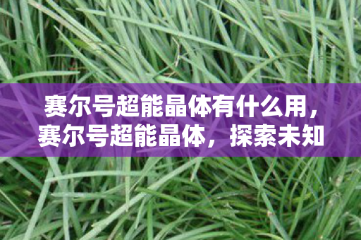 赛尔号超能晶体有什么用，赛尔号超能晶体，探索未知世界的神秘力量