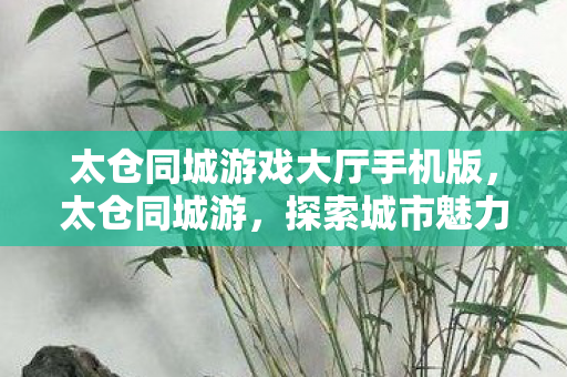 太仓同城游戏大厅手机版，太仓同城游，探索城市魅力，共享生活乐趣
