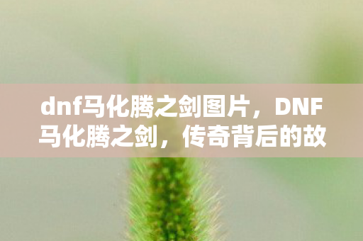 dnf马化腾之剑图片，DNF马化腾之剑，传奇背后的故事与影响