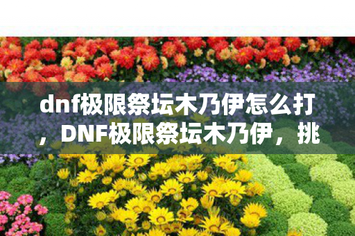 dnf极限祭坛木乃伊怎么打，DNF极限祭坛木乃伊，挑战与探索的冒险之旅
