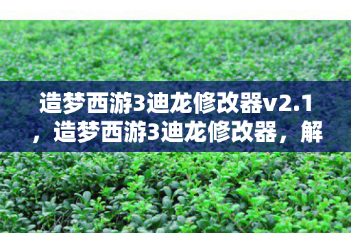 造梦西游3迪龙修改器v2.1，造梦西游3迪龙修改器，解锁无限可能的冒险之旅