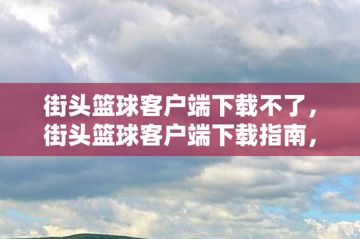 街头篮球客户端下载不了，街头篮球客户端下载指南，畅享游戏乐趣，安全无忧