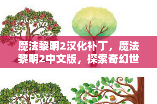 魔法黎明2汉化补丁，魔法黎明2中文版，探索奇幻世界的全新旅程