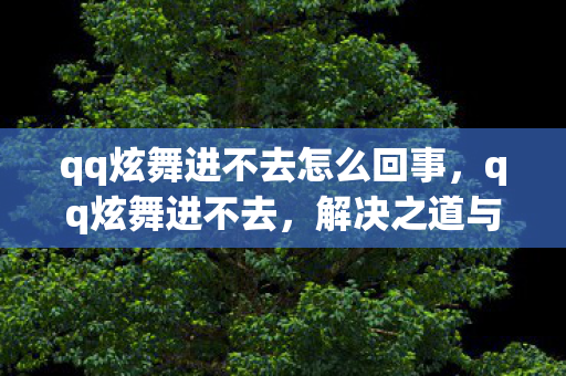 qq炫舞进不去怎么回事，qq炫舞进不去，解决之道与游戏环境维护