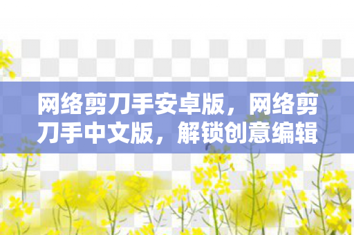 网络剪刀手安卓版，网络剪刀手中文版，解锁创意编辑新境界