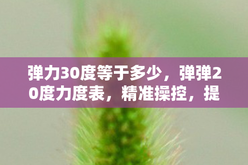 弹力30度等于多少，弹弹20度力度表，精准操控，提升游戏乐趣