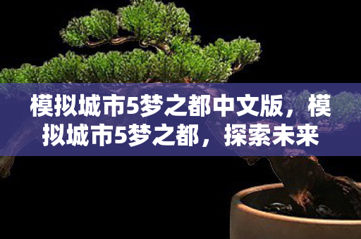 模拟城市5梦之都中文版，模拟城市5梦之都，探索未来城市的无限可能