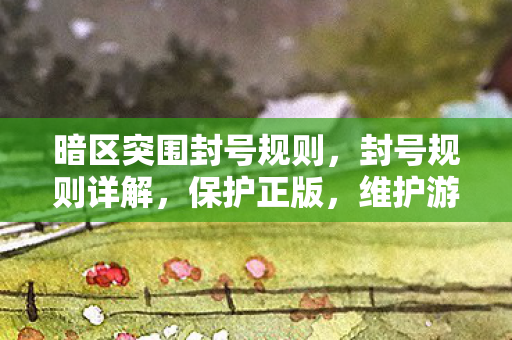 暗区突围封号规则，封号规则详解，保护正版，维护游戏生态