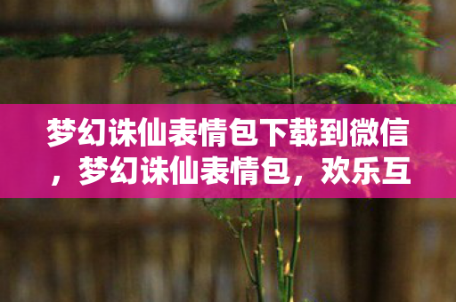 梦幻诛仙表情包下载到微信，梦幻诛仙表情包，欢乐互动新选择