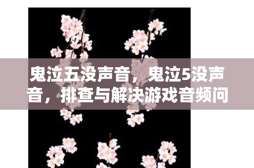 鬼泣五没声音，鬼泣5没声音，排查与解决游戏音频问题的全面指南